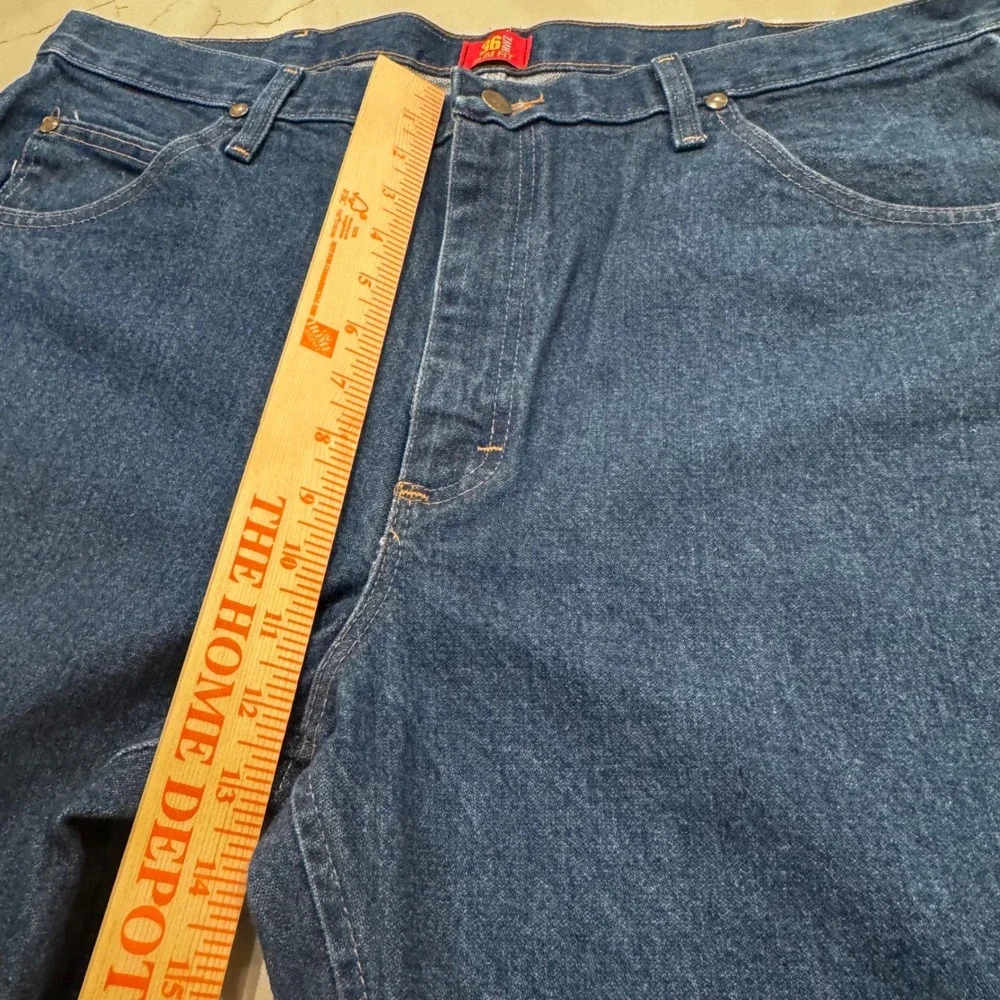 Wrangler 36MWZ Cowboy Cut Slim Fit Jeans Mens 40x32 Blue Indigo Denim 36MWZPD